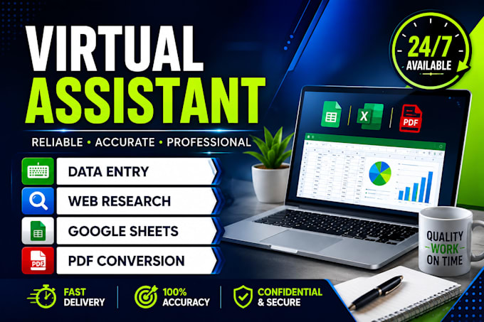 do accurate data entry, web research and virtual asis task