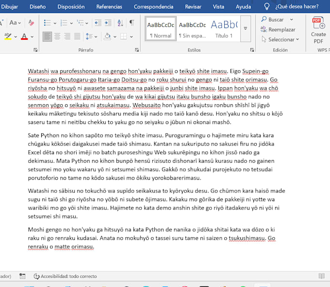traduccion a ingles y japones