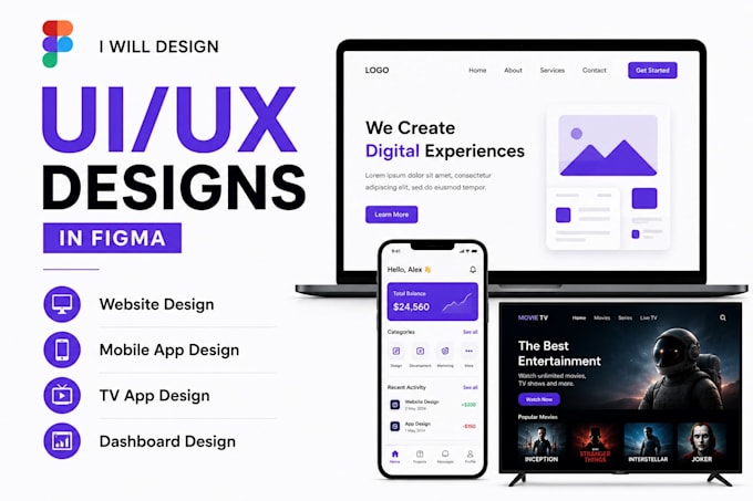 design streaming platform, ott and iptv UI UX in figma