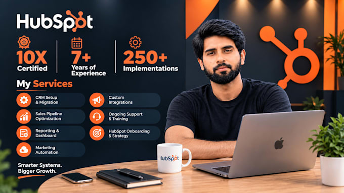 be your hubspot developer and admin for CRM setup for business