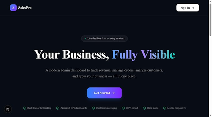 build react admin dashboard