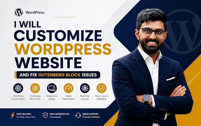 customize wordpress website and fix gutenberg block issues