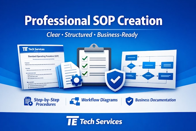 create professional standard operating procedures and business documentation