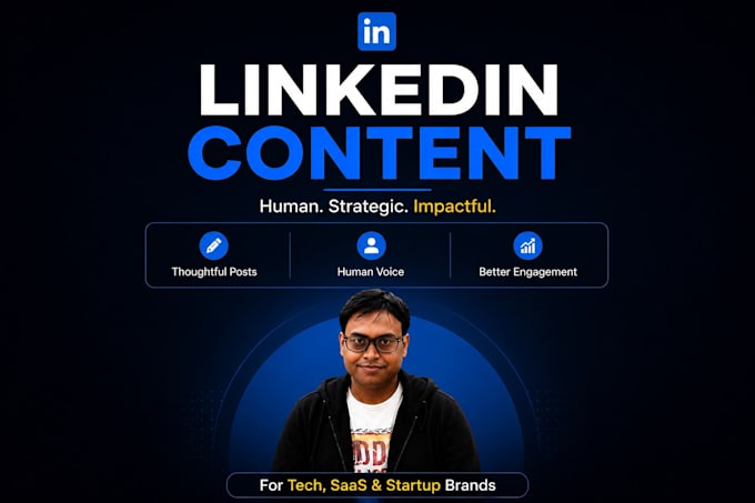 write linkedin content for tech and saas brands