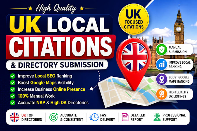 create UK local citations and directory submission manually