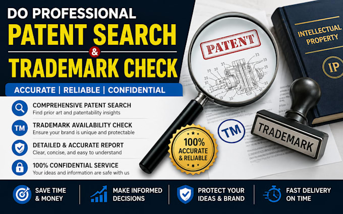 do professional patent search and trademark check