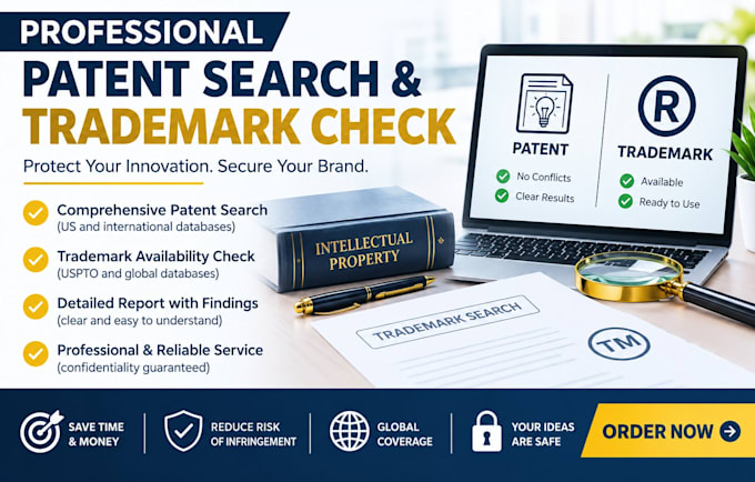 do professional patent search and trademark check