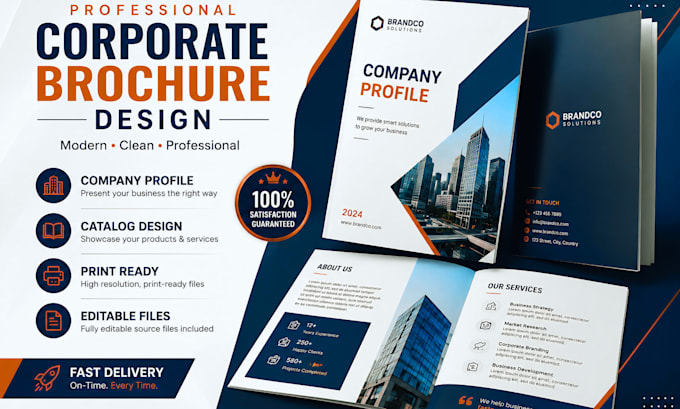 design professional corporate brochures