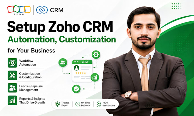 setup zoho crm automation, customization for your business