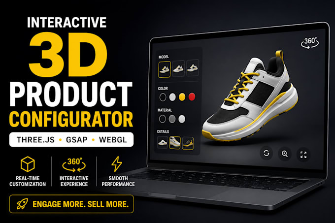 create an interactive 3d product configurator using threejs gsap webgl