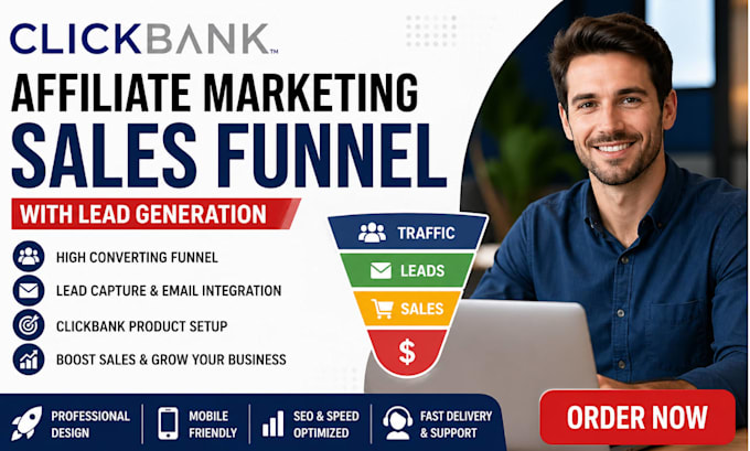 build clickbank sales funnels for affiliate traffic and