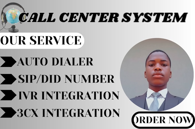 setup 3cx did number sip trunk IVR for call center system