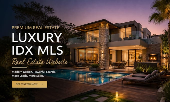 design real estate website with idx mls integration
