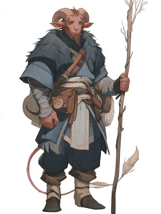 create fantasy character design, game concept art