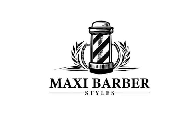 design looks nice existing barber salon logo