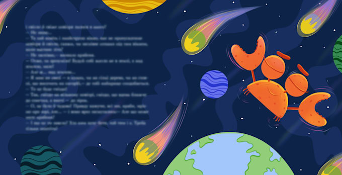 draw professional illustration for children story book