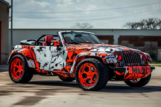 create professional total car wrap, truck wrap, vehicle wrap