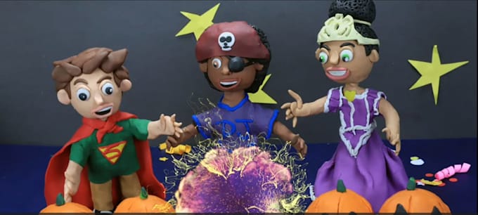 create claymation stop motion puppet animation video clay character