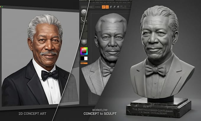 convert 2d to 3d head model 2d to 3d character model picture to 3d model