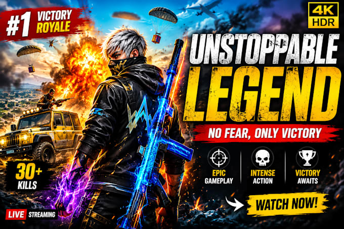design high CTR viral gaming youtube thumbnails to boost your clicks and views