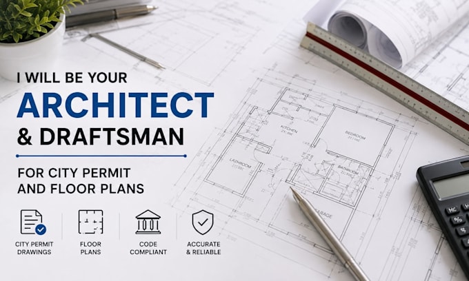 be your architect and draftsman for city permit and floor plans