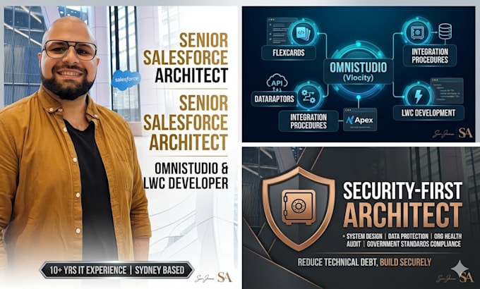 be your senior salesforce architect and omnistudio developer