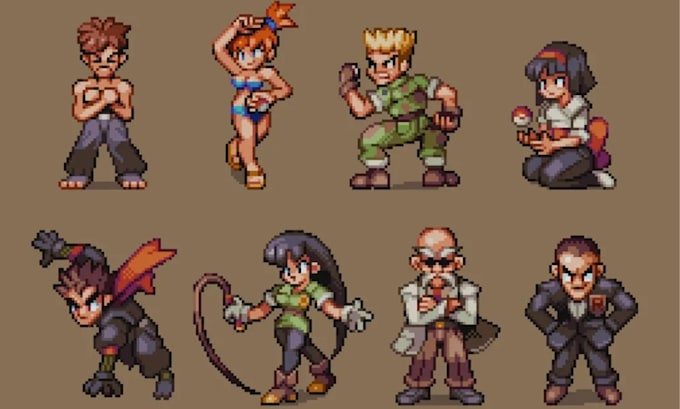 do pixel art animation 2d sprite sheet game art pixel character pixel animation