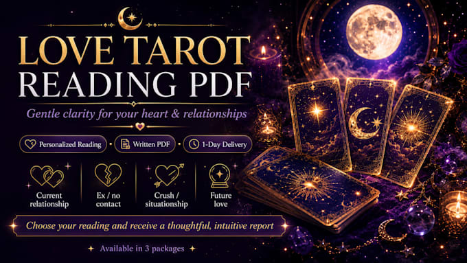 provide a detailed love tarot reading PDF