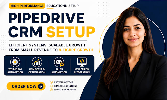 setup pipedrive CRM for education and school business