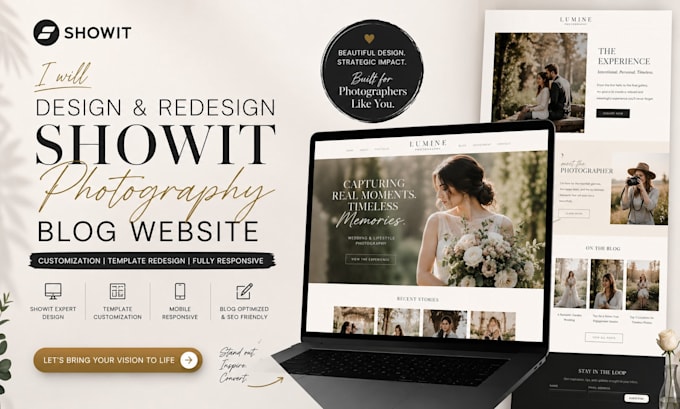 design showit photography blog website customization showit template redesign