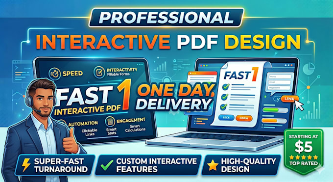 design professional interactive pdfs and fillable forms