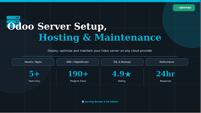setup deploy and maintain your odoo server on any cloud platform