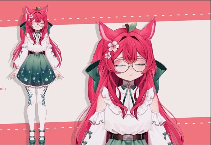 design and rig live2d vtuber model vtuber rigging avatar design vtuber commissio