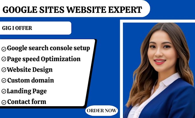 design a modern google sites website for your business