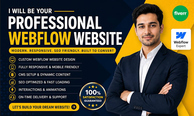create a professional webflow website