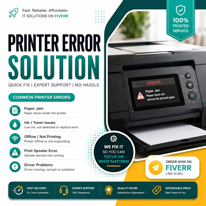 fix printer errors remotely