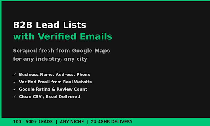 build a targeted b2b prospect list with verified contact info