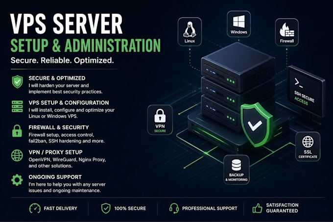 configure and secure your vps or linux windows server
