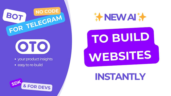 build cloud ai website development, telegram bot, discord bot, game website