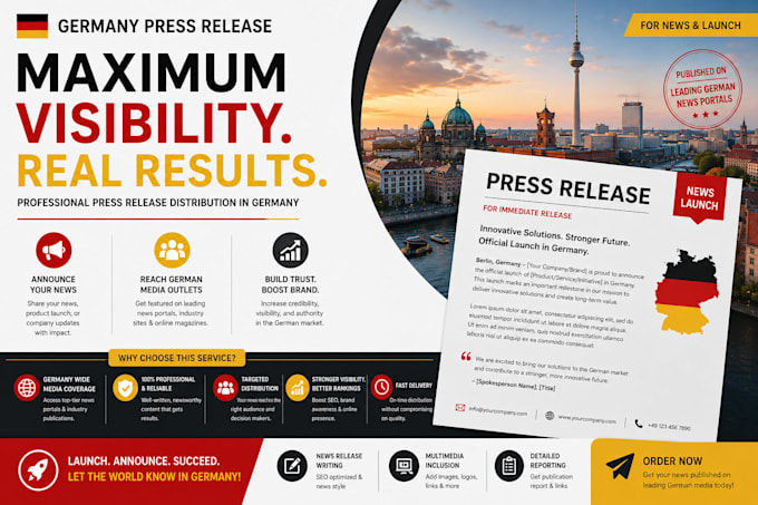 write a compelling german journalist press release