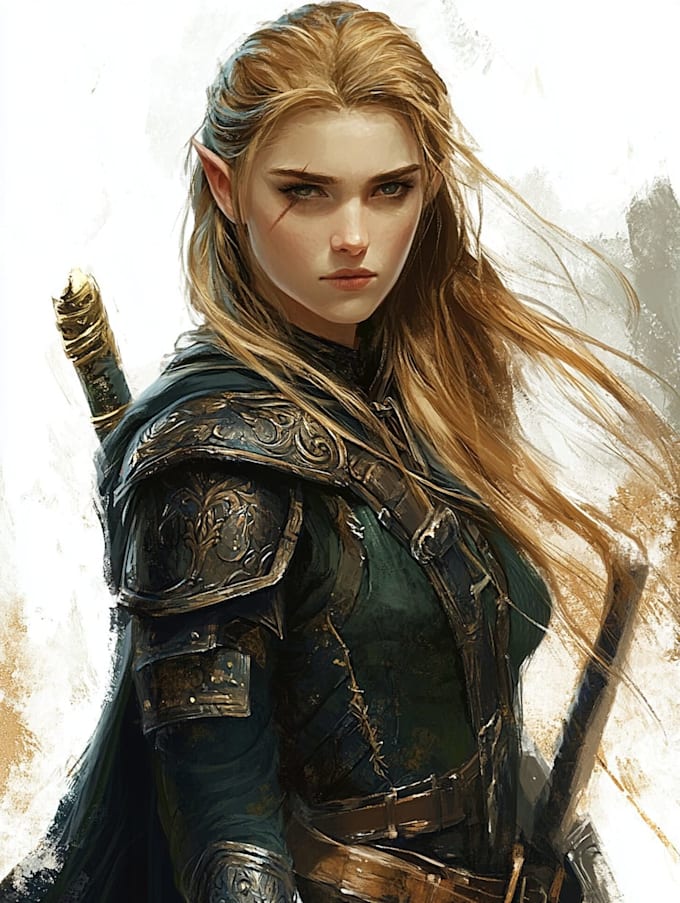fantasy dnd character illustration