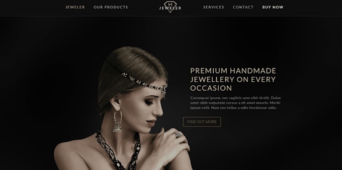 design profitable jewelry shopify store jewelry website