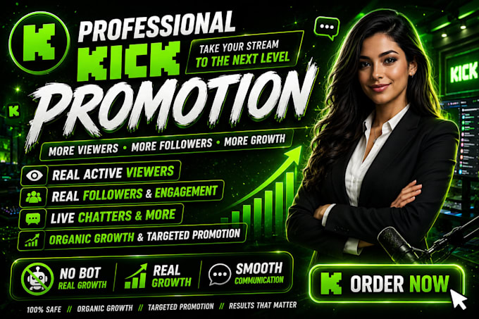 do organic kick chacnnel promotion to boost kick live viewers