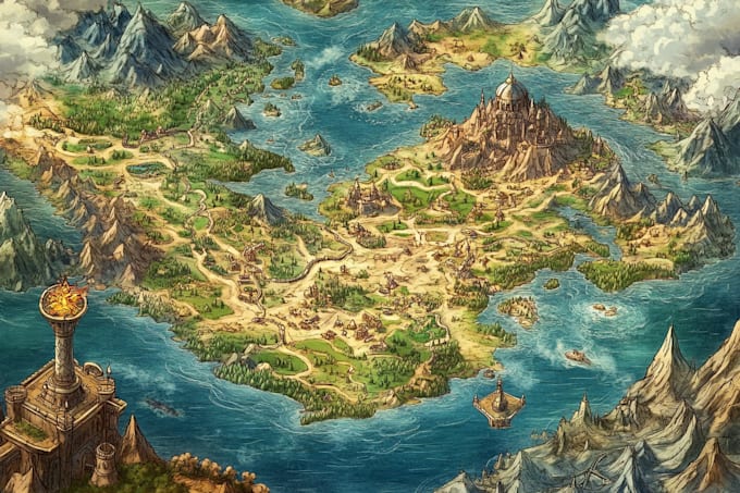draw a map illustration for your project