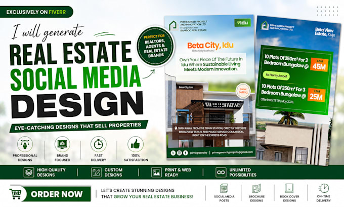 generate real estate social media design