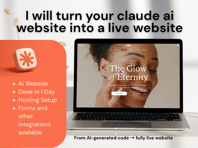 turn your claude ai website into a live website