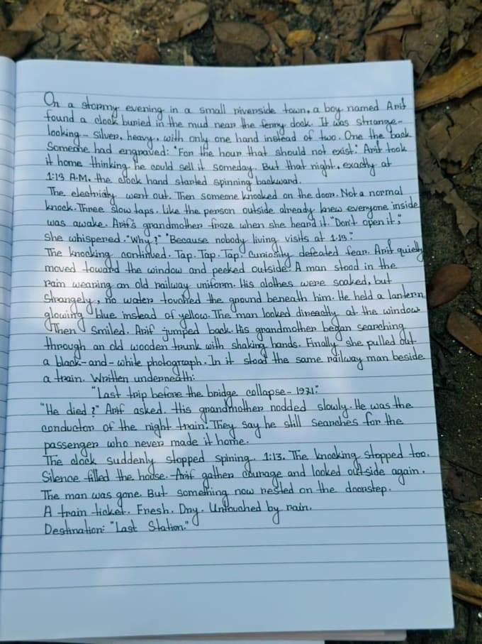 write anything with my beautiful hand writing