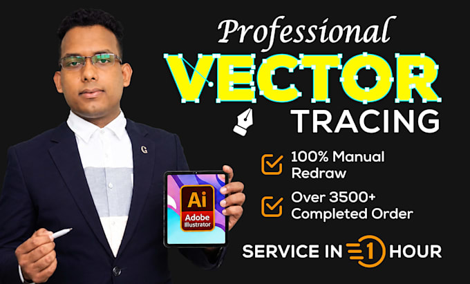 vectorize logo, vector tracing, redraw, convert image to vector within 1 hour