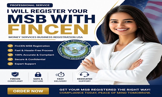 assist with USA msb registration and fincen setup