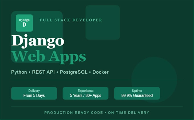 build a full stack web application using django and python with rest API